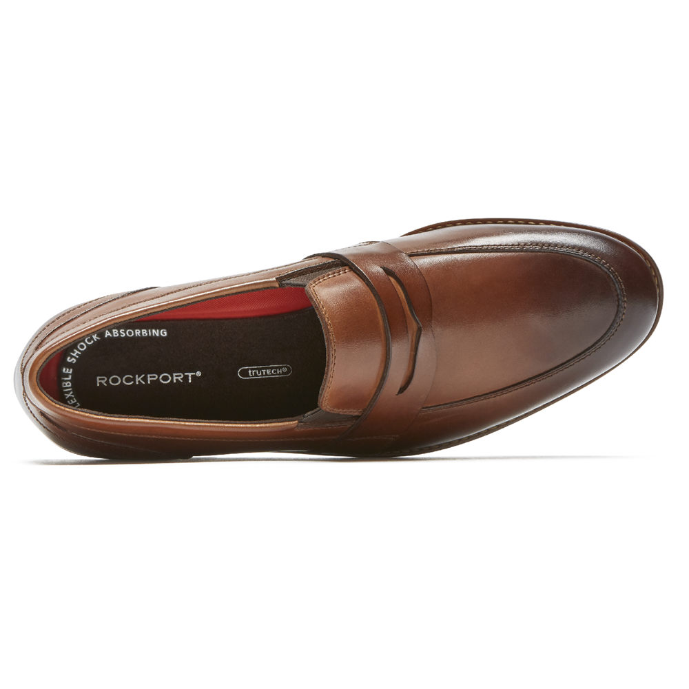 Rockport Loafers Herre Brune - Style Purpose 3 Double Gore Penny - YBAO86351